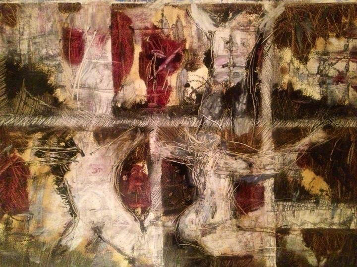 Exposé <br />33x25 inches <br />Oil on paper