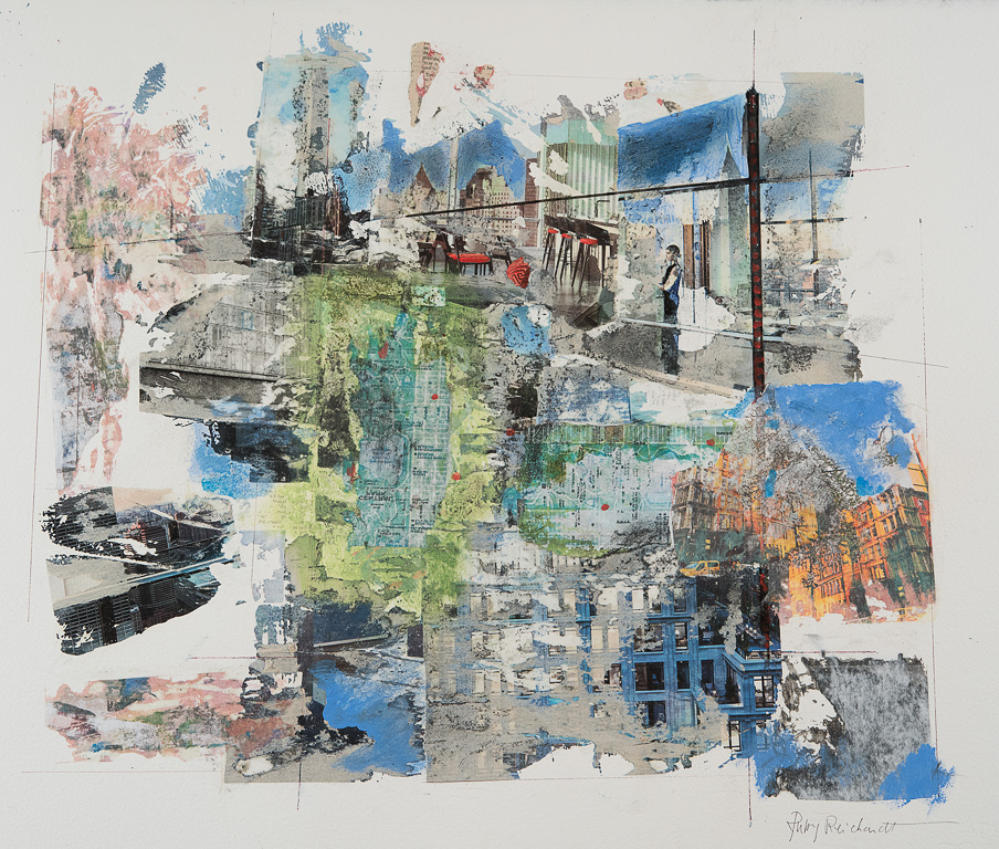 Nowhere Home    33x25inches<br />Mixed media on paper