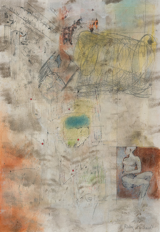 Central Park III     25x33inches<br />Oil paint on paper