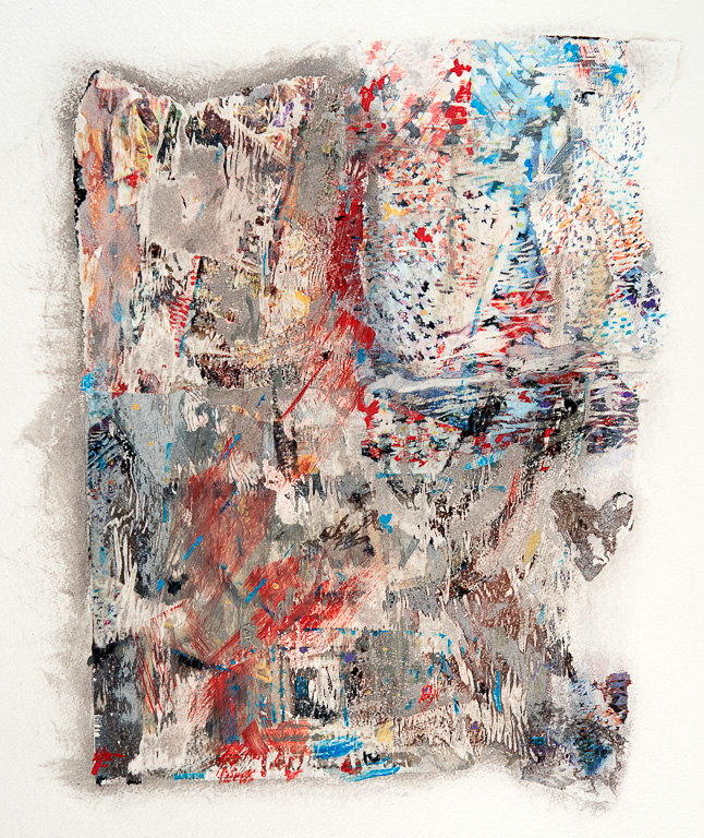 Heart/Earth Anagram 33x25inches<br />Mixed media on paper